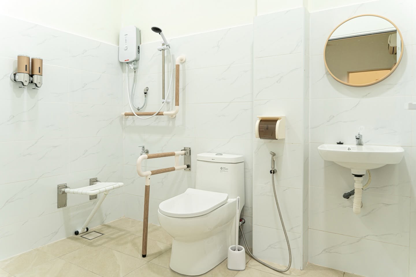 Accessible bathroom at Sanctuary of Grace Elder Care Centre