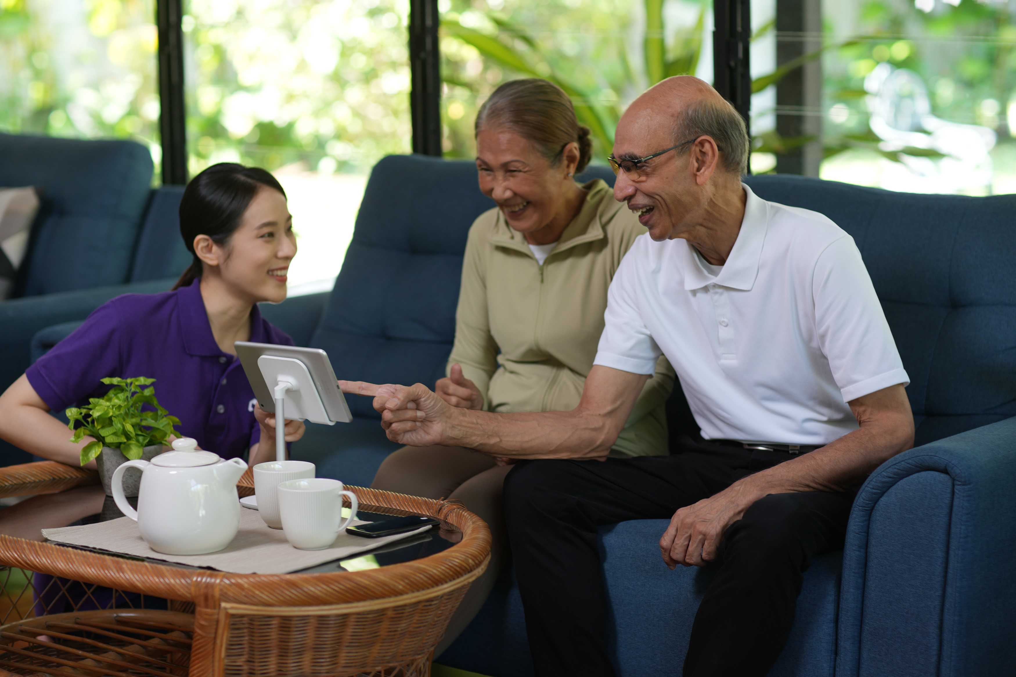 Common area at The Mansion Sri Aman