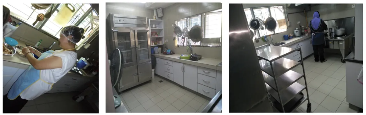 Kitchen and meal preparation area at Seavoy Nursing Home