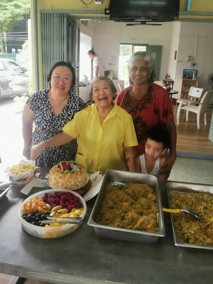 Resident birthday celebration at Graceland Care Centre
