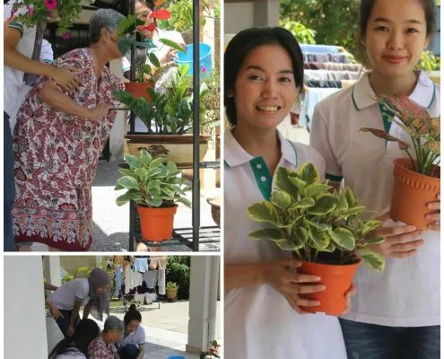 Gardening activity area at Agecare Cheras