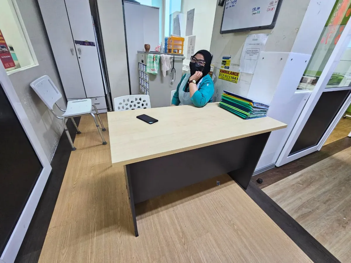 Elderlove Care Centre Kajang nurse station counter