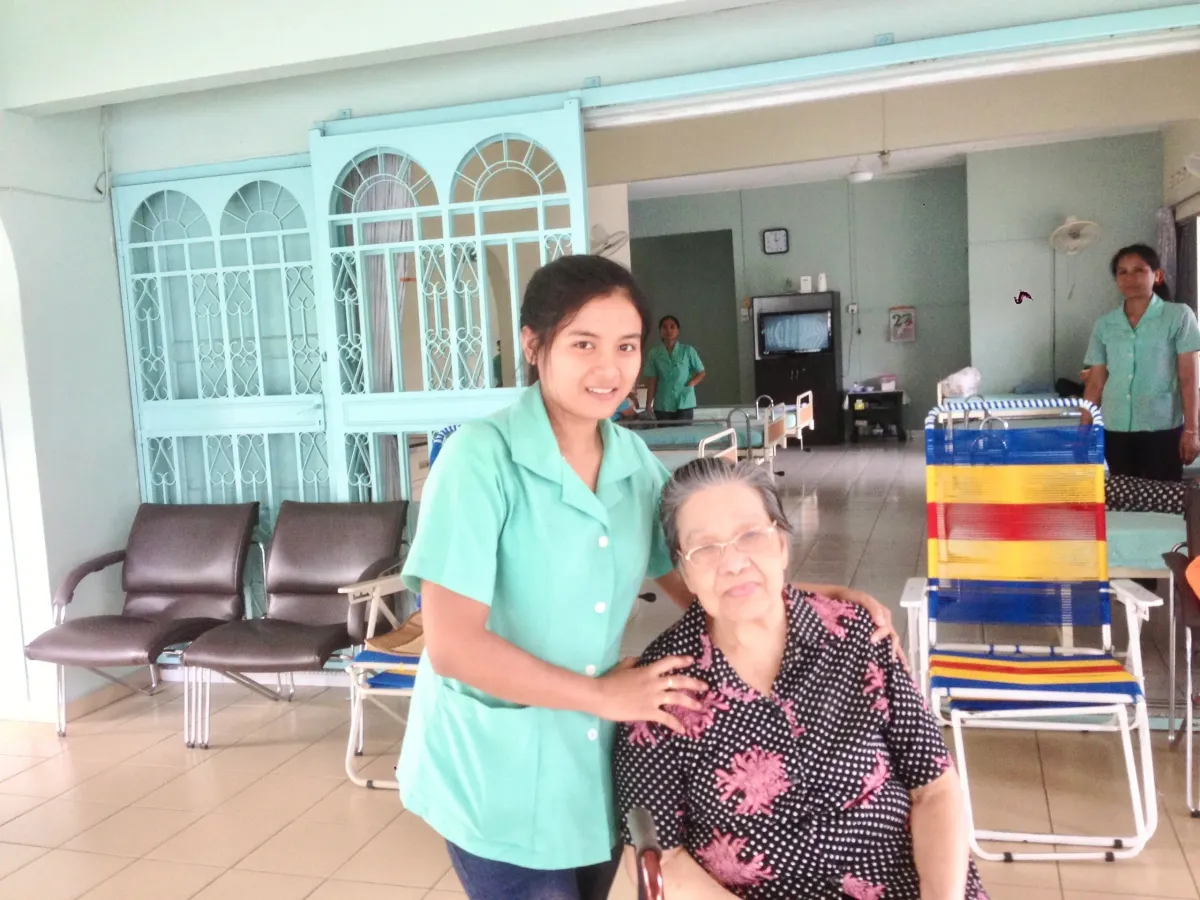 Common area and beds inside City Heart Care Centre