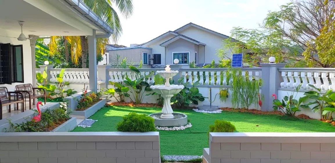 Garden area at Golden Years Bandar Kinrara Puchong