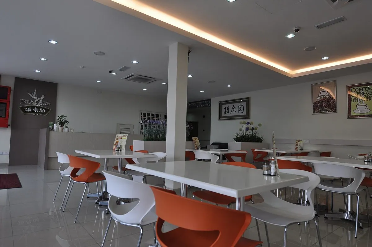 Cafeteria and dining area at Jeta Care
