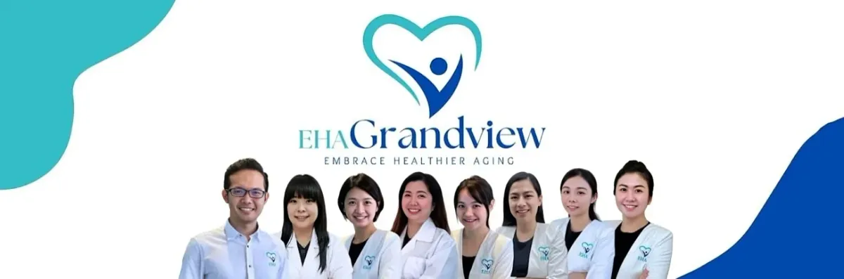 Care staff with resident at EHA Grandview Eldercare Mansion Jalan Ipoh Kepong