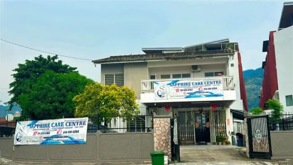 Front view of Sapphire Care Centre building in Penang