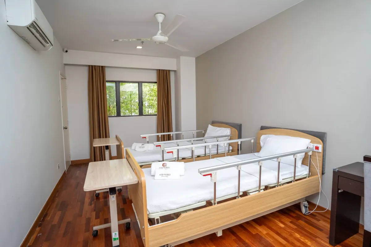 Twin room with medical beds at Haywood Bangsar