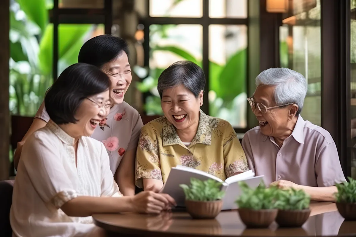 Residents enjoying community moments at Eden on the Park