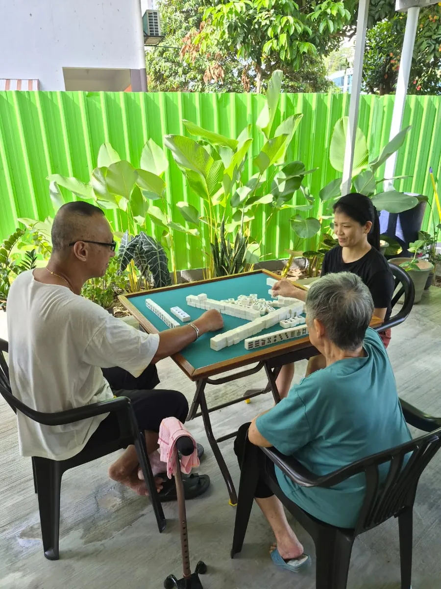 Mahjong activity at Graceland Care Centre